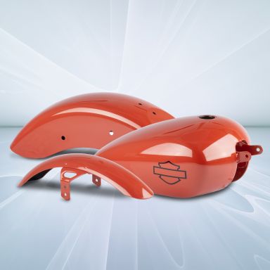 OEM Harley Davidson Painted 3 piece Body Set for Street Bob and Softail-Orange